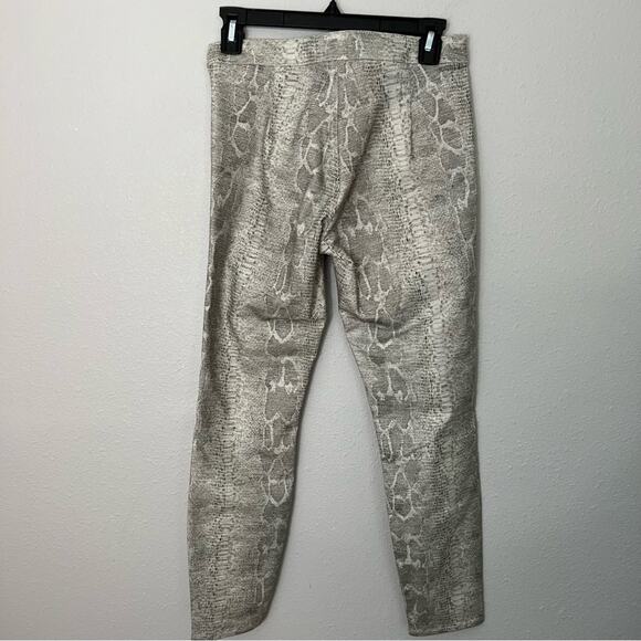 Fidelity Denim Classic Snakeskin Cream Black Joey Skinny Pants Women's size 26 - Picture 2 of 6